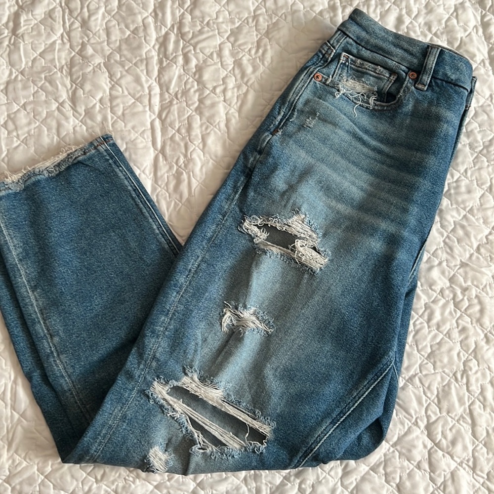 American Eagle Stretch Curvy Mom Jean Size 10